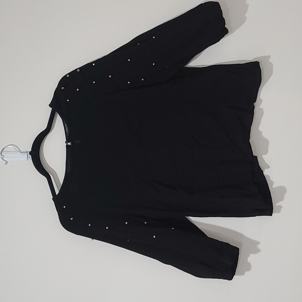 Beaded black blouse